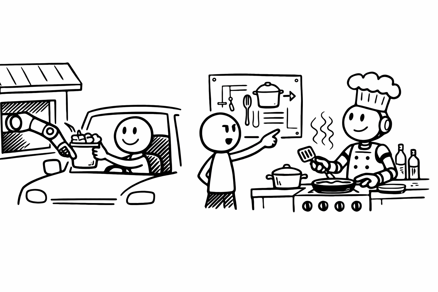 the drive-through vs the kitchen